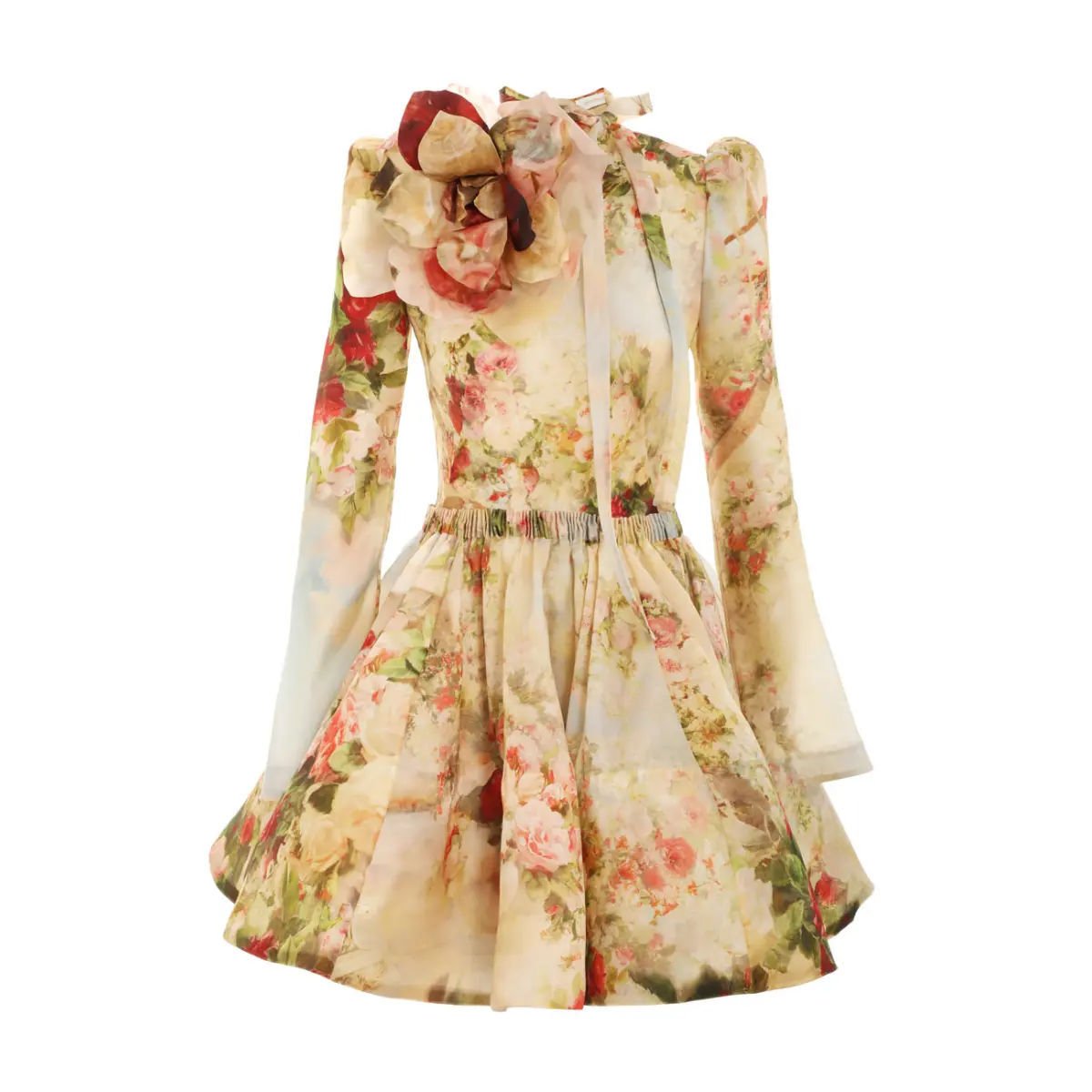 Zimmermann Luminosity Ruched Mini Dress