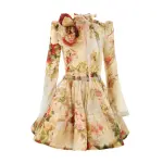 1.8400df231.rogap.rosy-garden-floral Zimmermann Luminosity Ruched Mini Dress