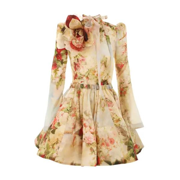 Zimmermann Luminosity Ruched Mini Dress