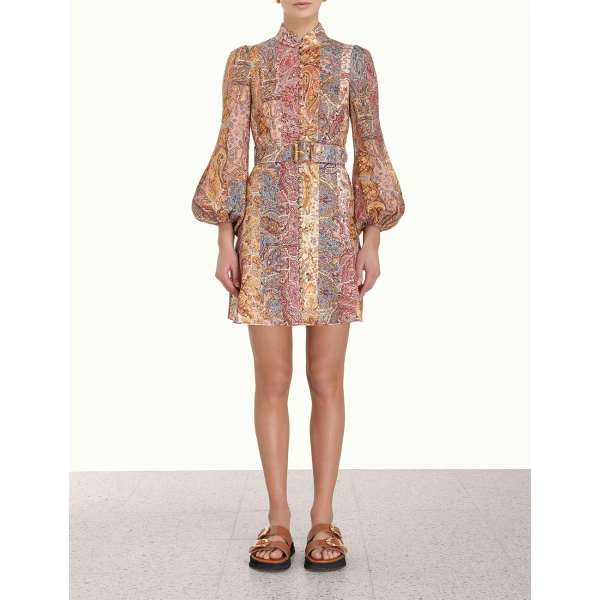 Zimmermann Luminosity Belted Mini Dress