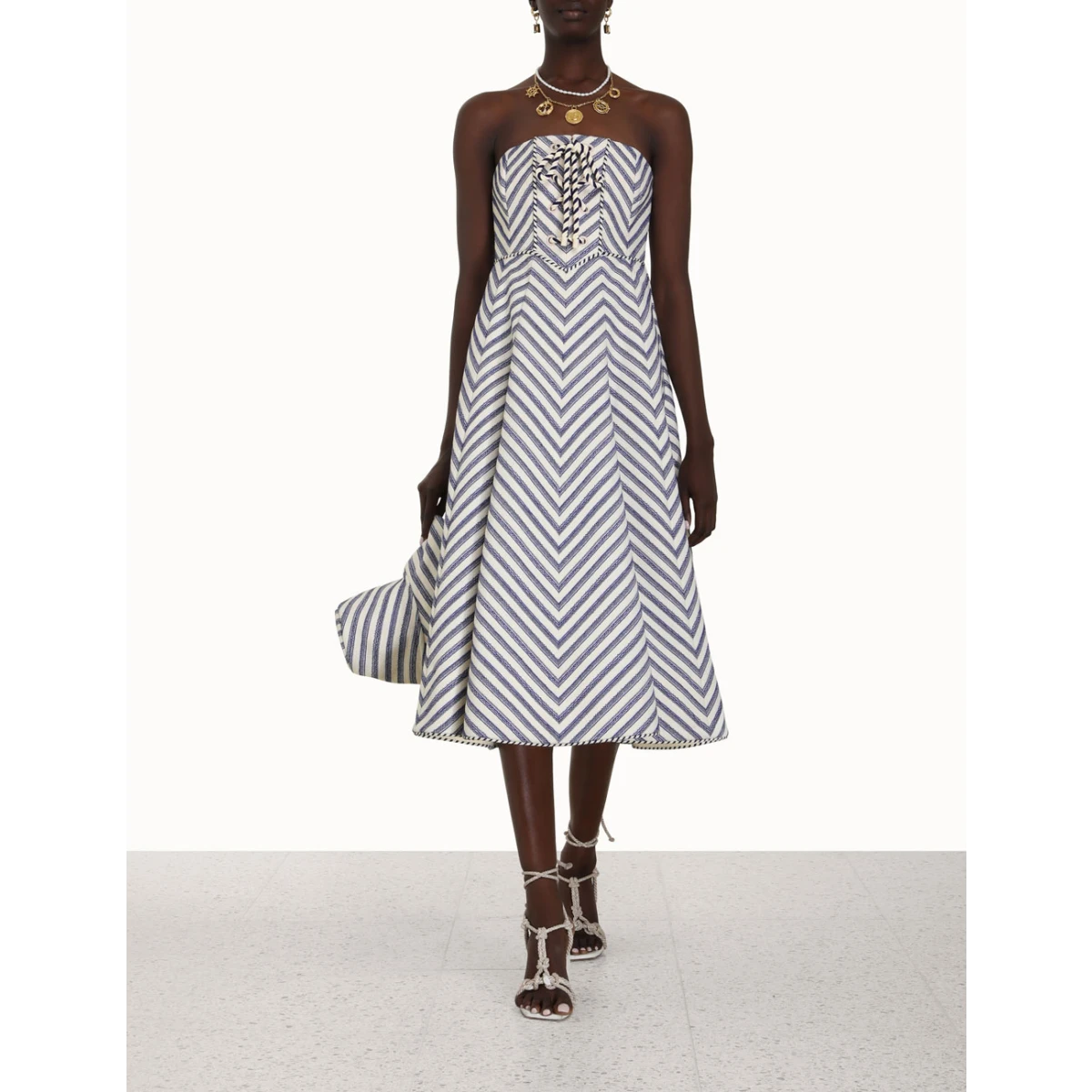 Zimmermann High Tide Laced Midi Dress