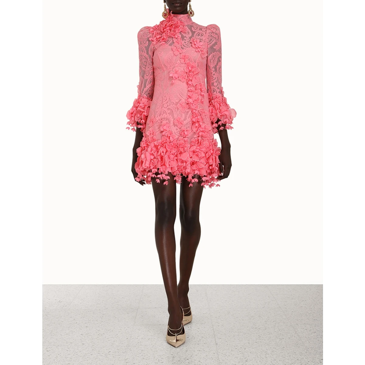 Zimmermann High Tide Lace Mini Dress