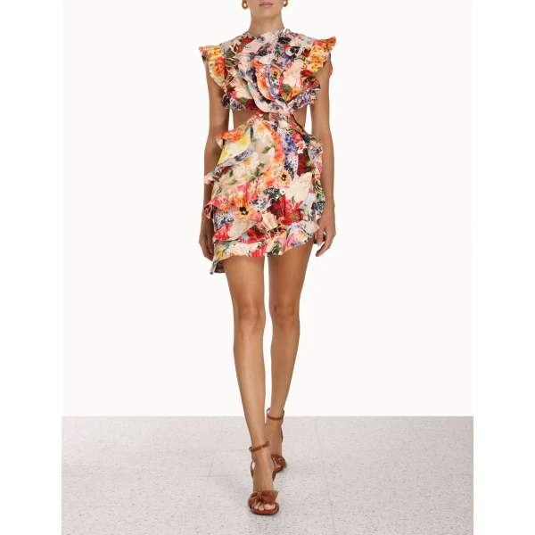 Zimmermann Wonderland Frill Mini Dress