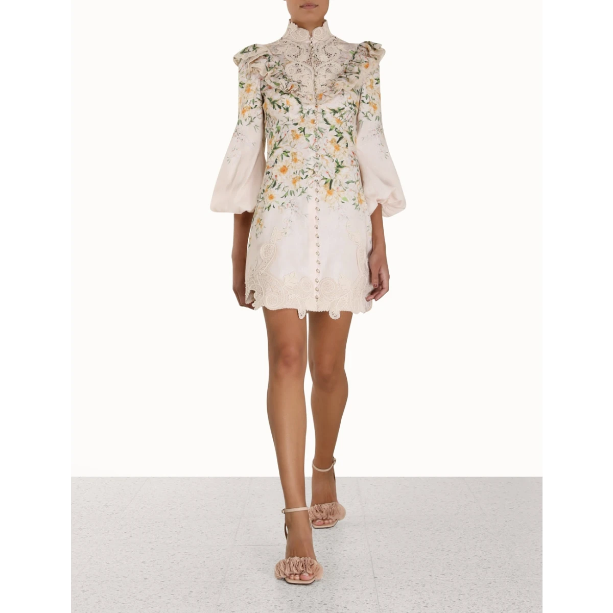 Zimmermann Coaster Battenburg Mini Dress