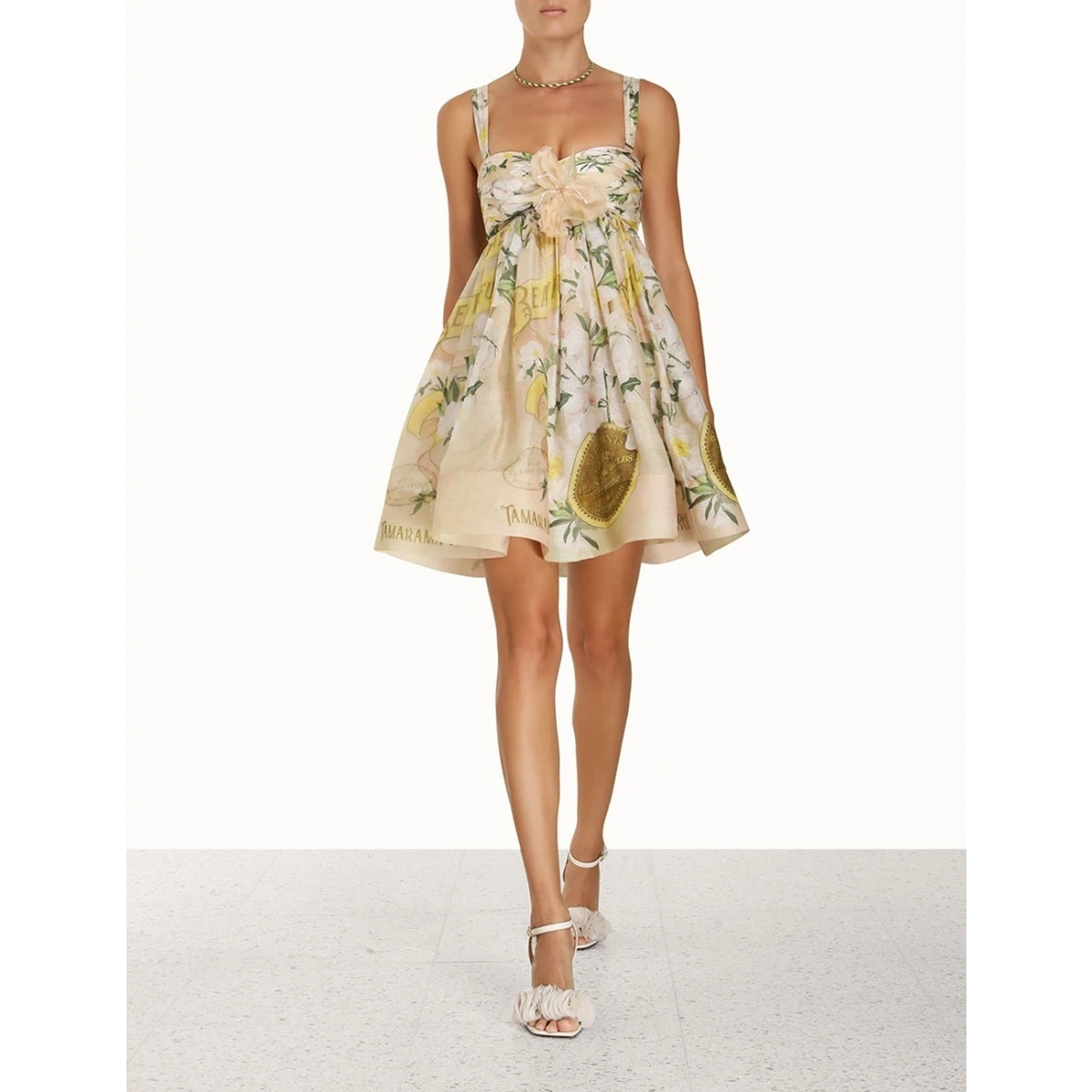 Zimmermann Coaster Strapless Ruched Mini