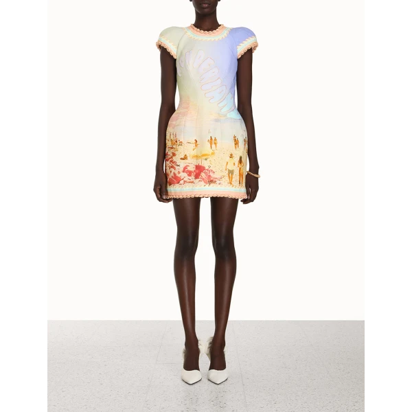 Zimmermann Coaster Structured Mini Dress