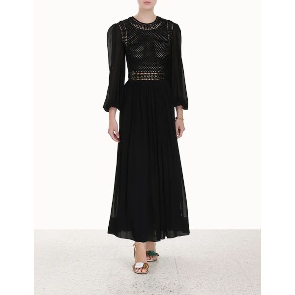 Zimmermann Luminosity Crochet Bodice Midi