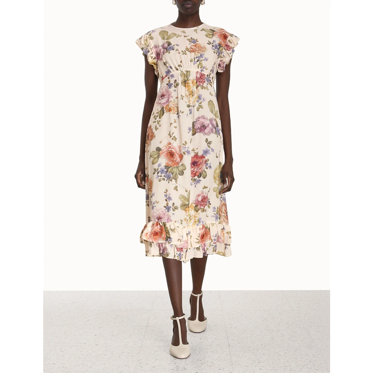Zimmermann Frill Midi Dress