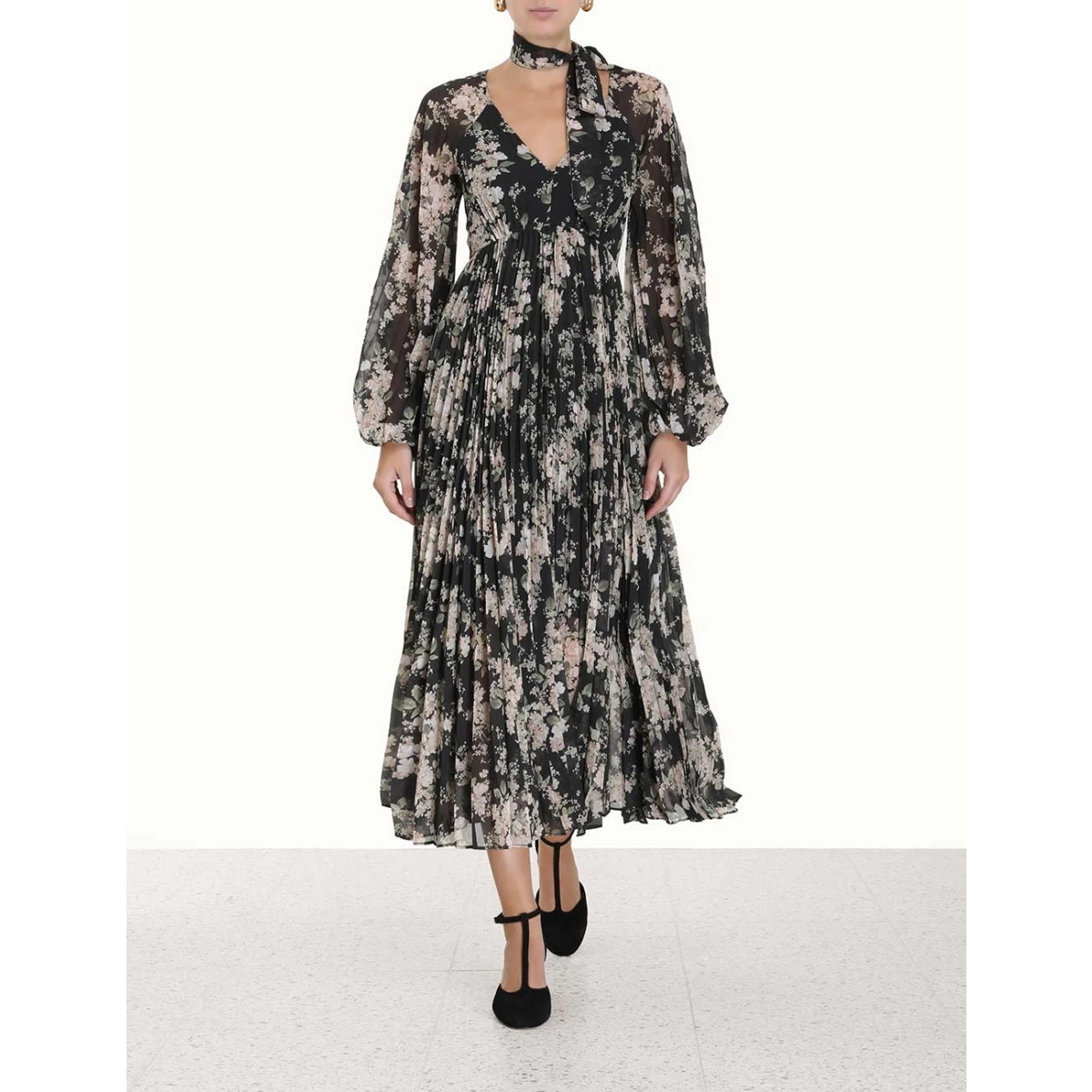 Zimmermann Sunray Pleated Midi Dress