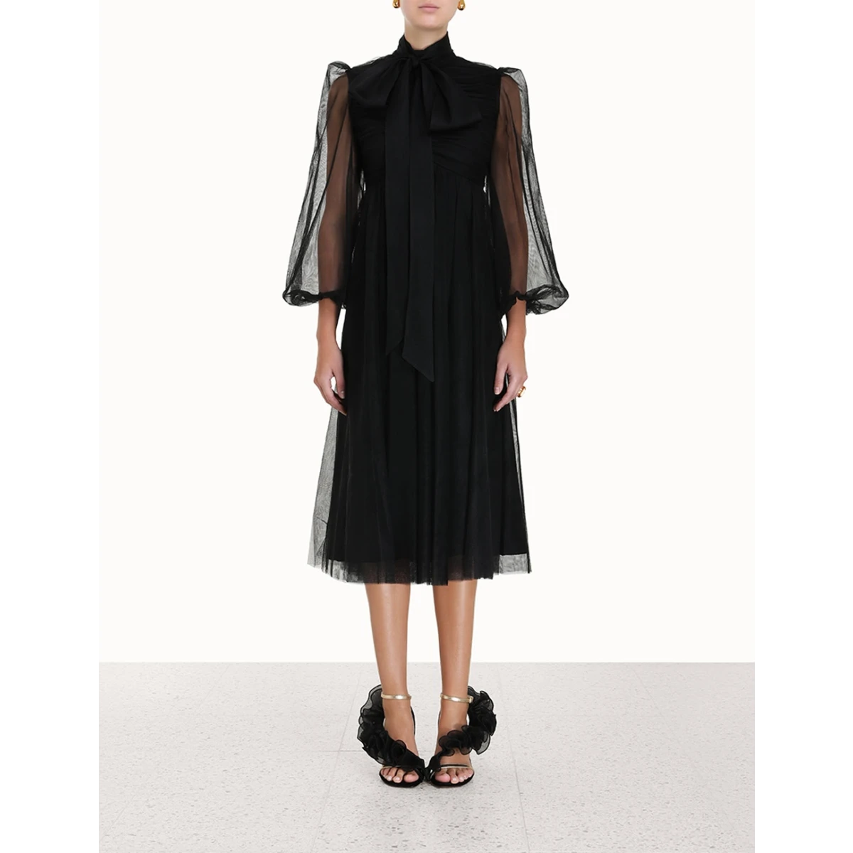 Zimmermann Tulle Midi Dress