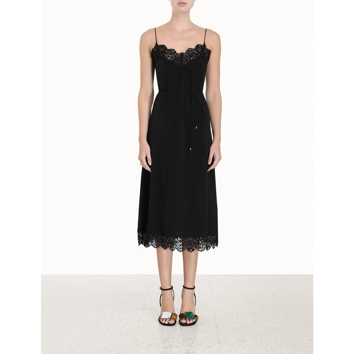Zimmermann Lace Panel Slip Midi