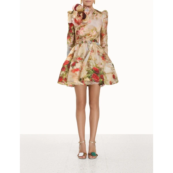 Zimmermann Luminosity Ruched Mini Dress