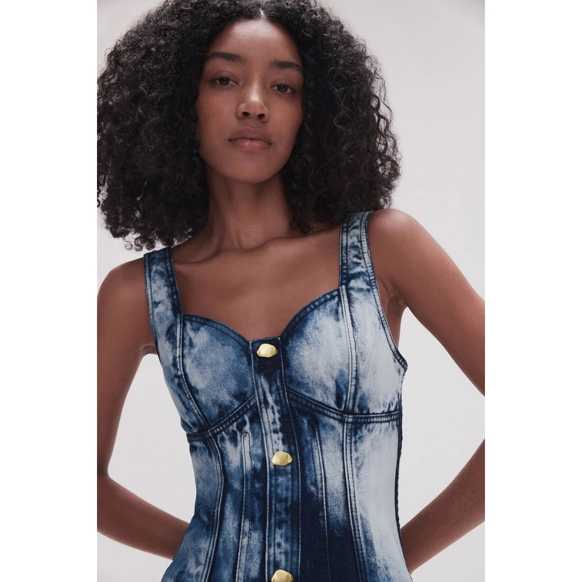 Enigma Denim Midi Dress