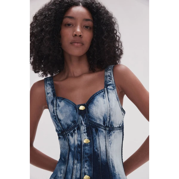 Enigma Denim Midi Dress