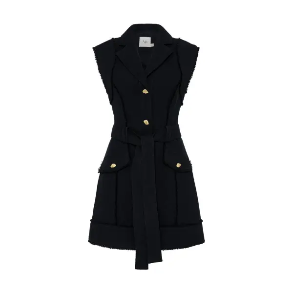 Aje Black dress