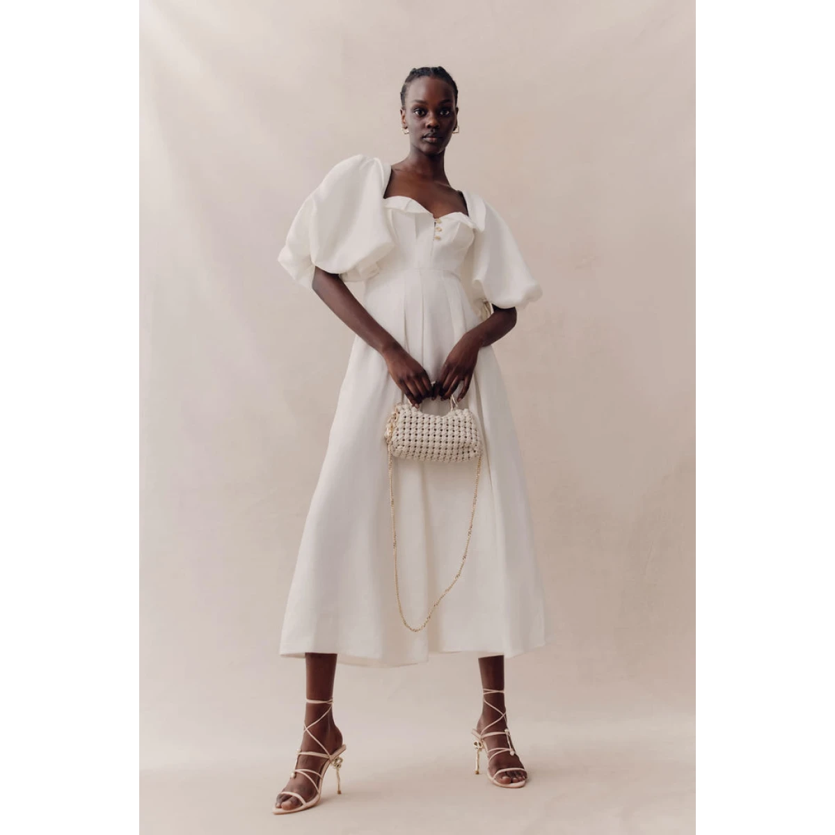 Aje Ivory Dress | Designer Midi & Maxi Dresses | Coveti