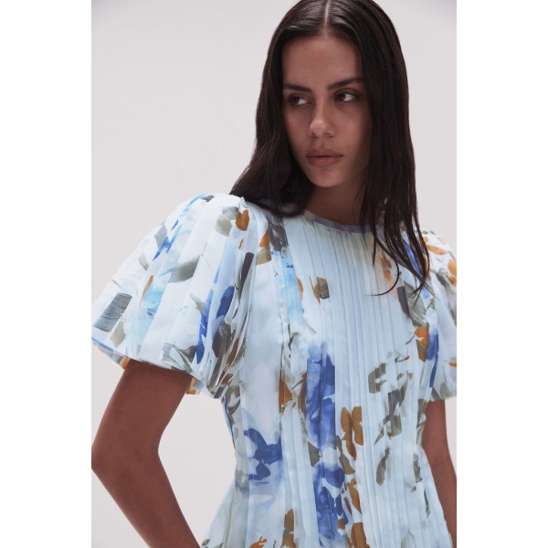 Nova Pleated Midi Dress