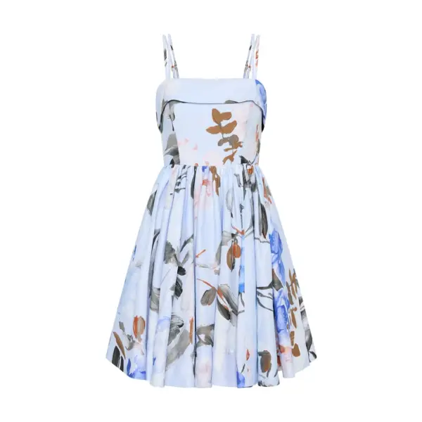 Aje Blue Dress Untamed Mini Dress Clothing Aje Coveti