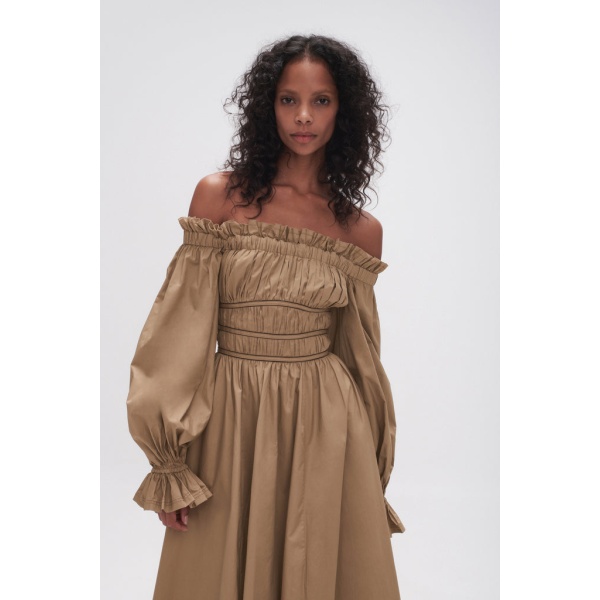 Wattle Off Shoulder Midi Dress