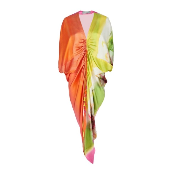 Silvia Tcherassi Cloister Dress Floral Gradient Rainbow Cloister Dress Floral Gradient Rainbow Clothing american designer Coveti
