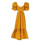 Silvia Tcherassi yellow midi dress Peggie Marigold Midi Dress Clothing american designer Coveti