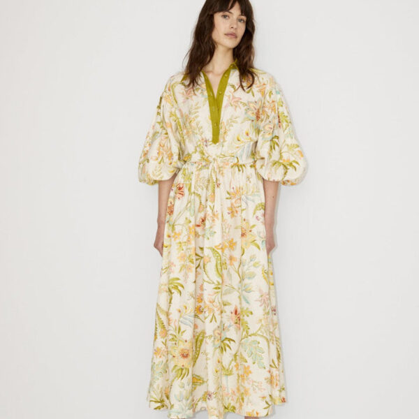 Alemais Ira Twist Front Shirtdress