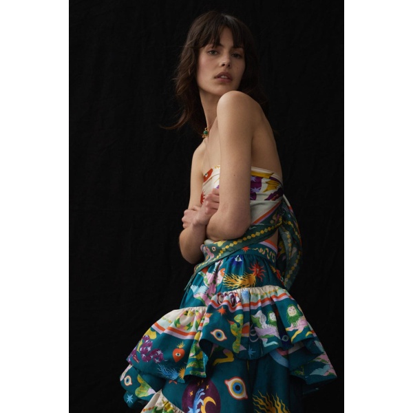 Alemais Guardian Tiered Ruffled Skirt