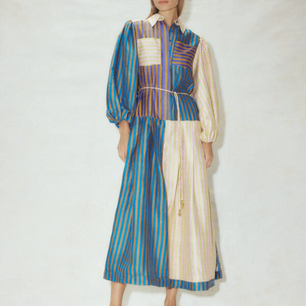 Alemais Diaz Stripe Shirtdress