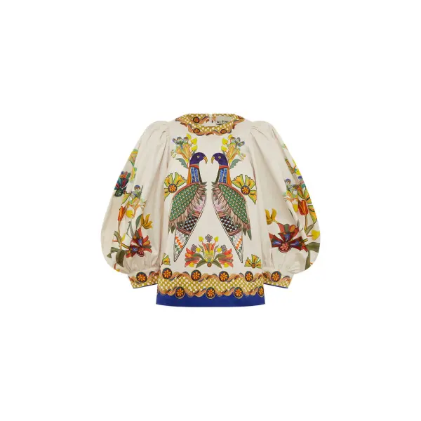 Alemais Effie Puff Sleeve Top