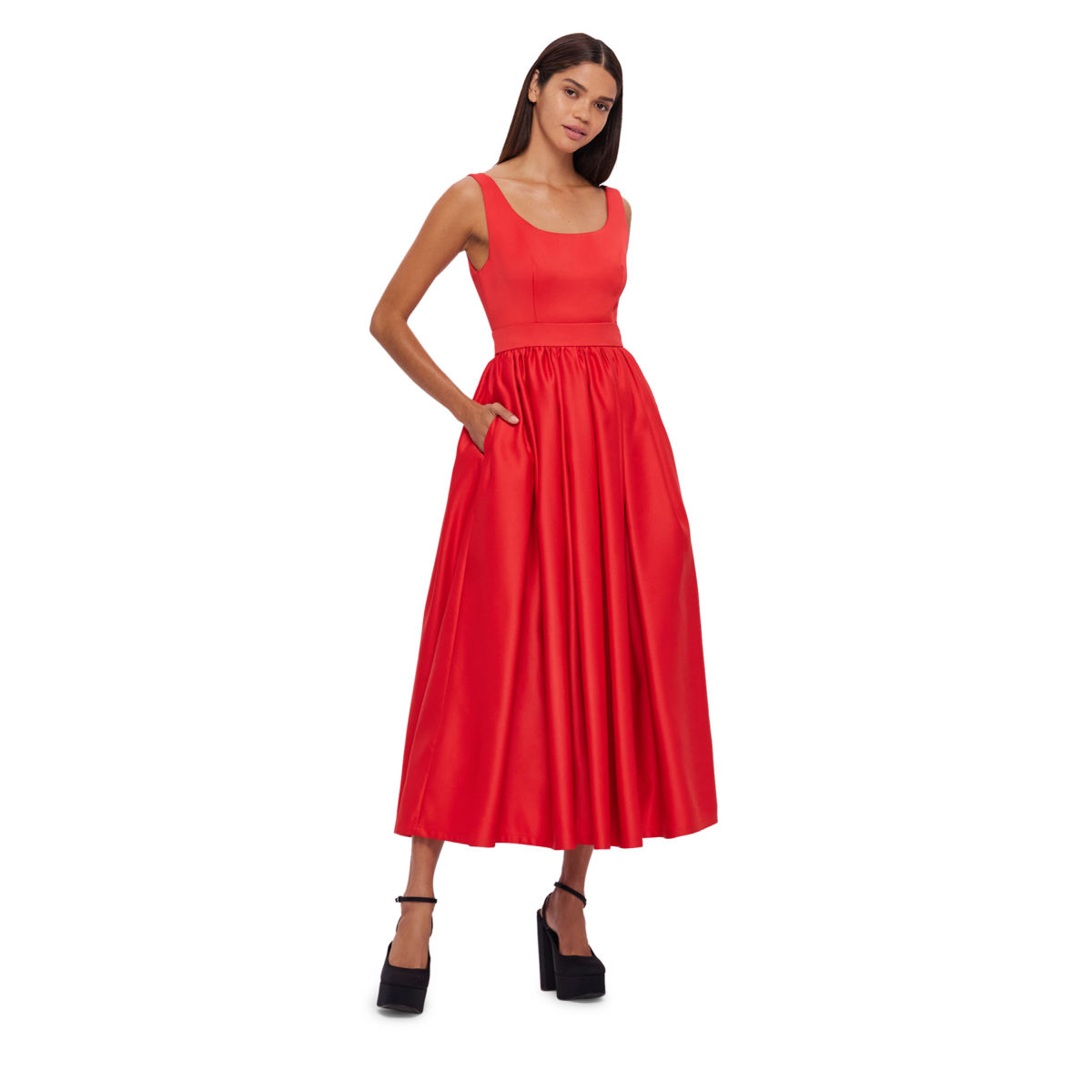 Emma midi dress rouge pink (Copy) - 18 UK   Coveti