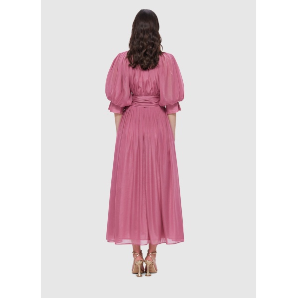 Butter crepe fitted waterfall midi dress (Copy) - 18 UK   Coveti