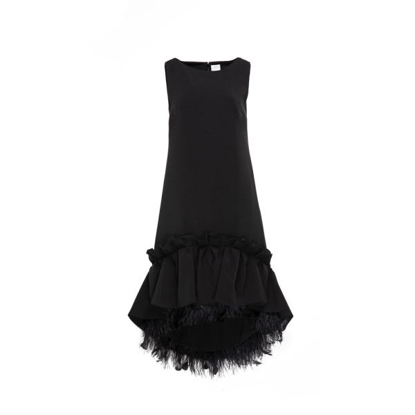 Huishan Zhang Jodie Dress Black Crepe