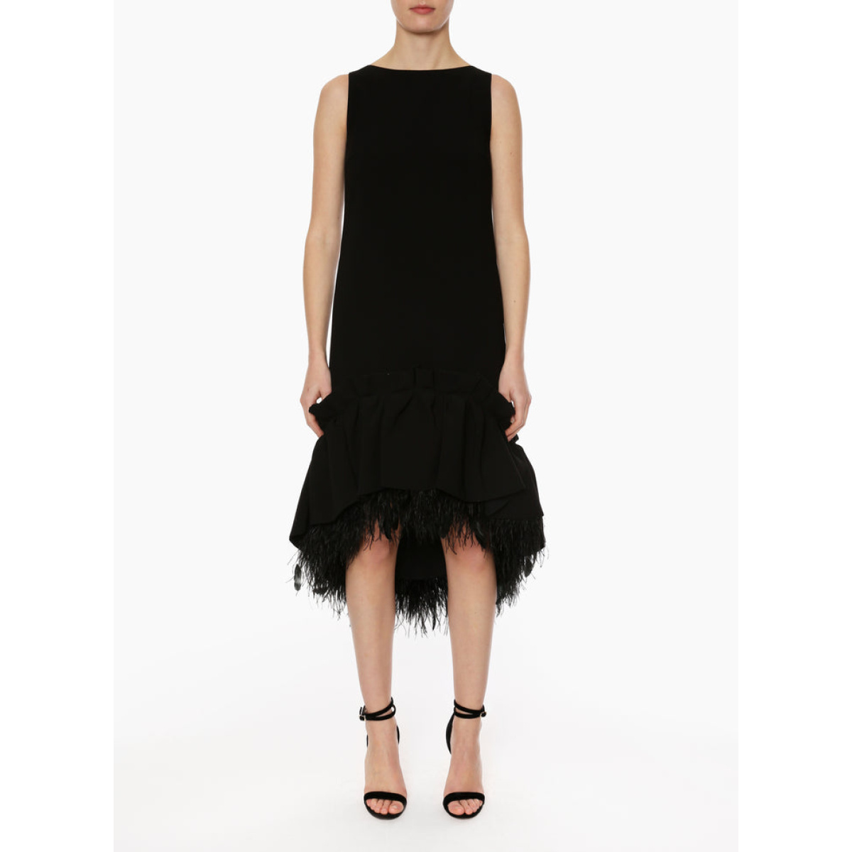 Huishan Zhang Jodie Dress Black Crepe Jodie Dress Black Crepe Clothing British designer Coveti