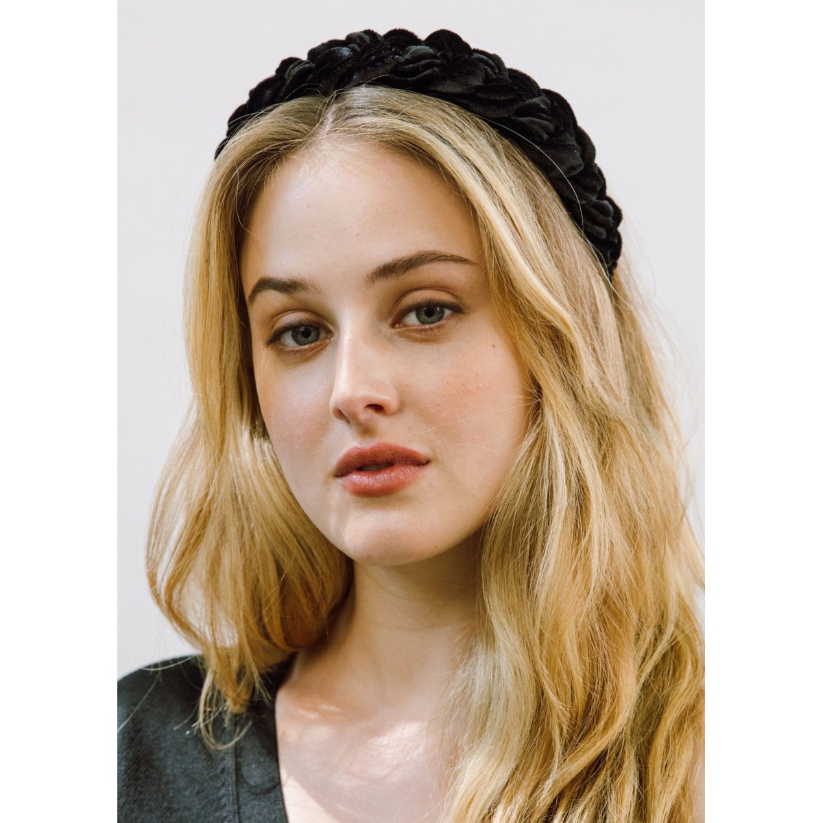 The Lori Headband in Velvet is made in New York from silk velvet