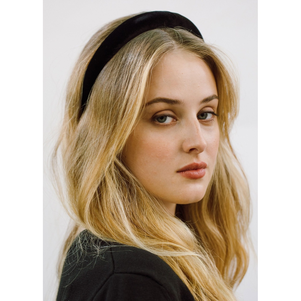 This Tori Headband is made in New York from silk velvet