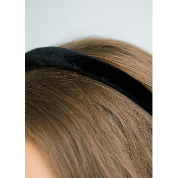 The Tiana Headband is made in New York from silk velvet