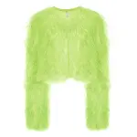 Lapointe Cropped Feather Bomber