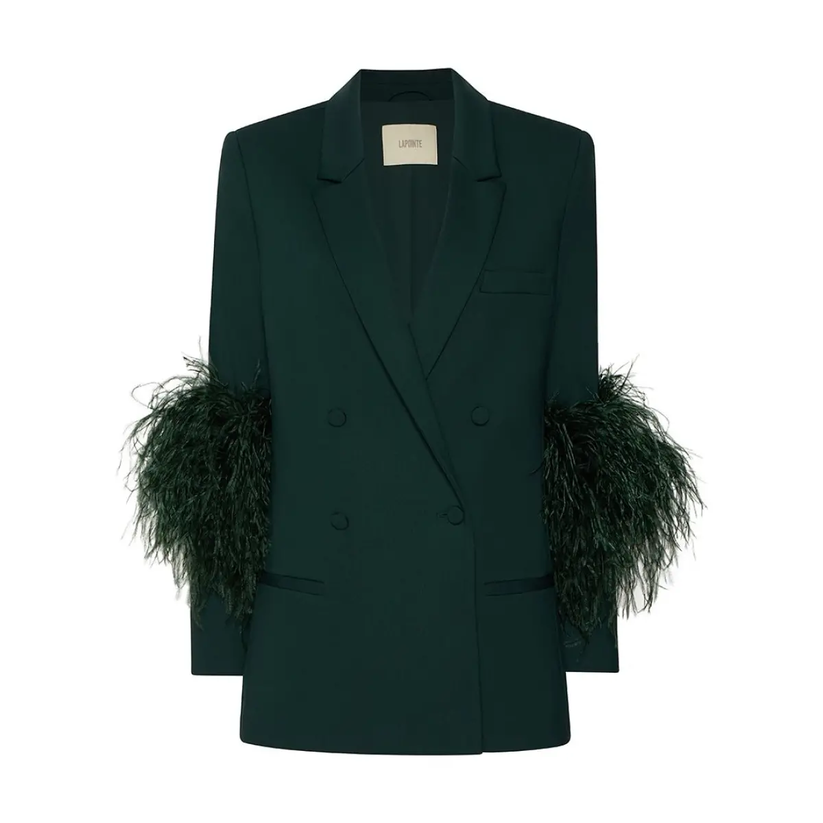 Lapointe Scuba Blazer With Feathers