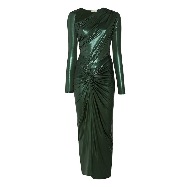 Lapointe Shiny Jersey Sarong Dress