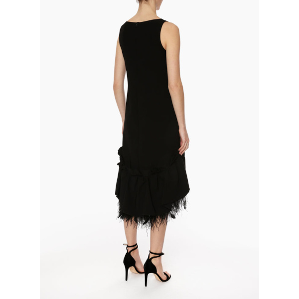 Huishan Zhang Jodie Dress Black Crepe Jodie Dress Black Crepe Clothing British designer Coveti