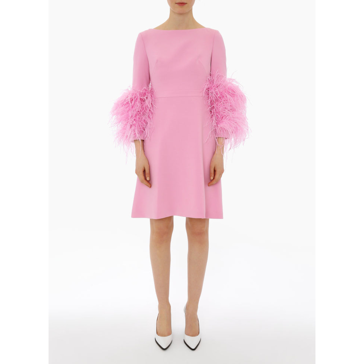 Huishan Zhang Reign Dress Orchid Pink Crepe Reign Dress Orchid Pink Crepe Clothing British designer Coveti