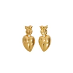 Schiaparelli Bust And Heart Earrings70917 nobg Schiaparelli Bust And Heart Earrings70917 nobg