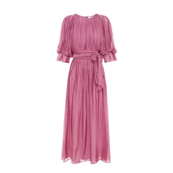 Butter crepe fitted waterfall midi dress (Copy) - 18 UK   Coveti