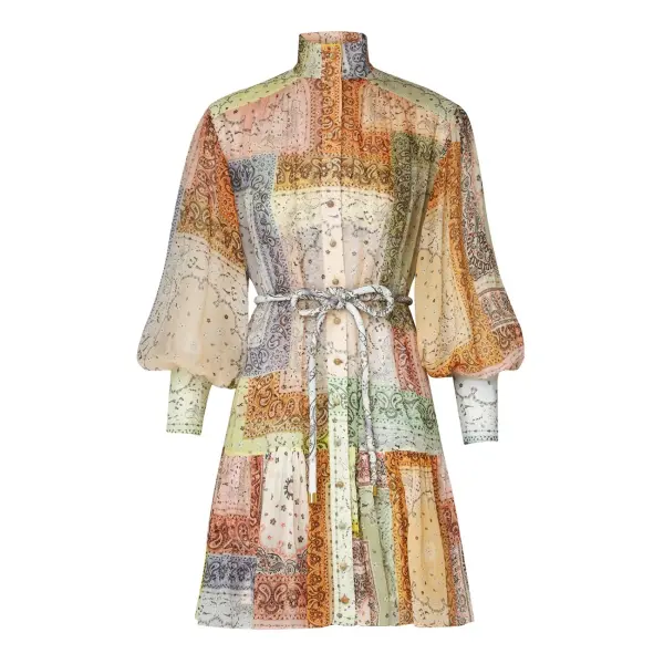 Zimmermann Matchmaker Lantern Mini Dress