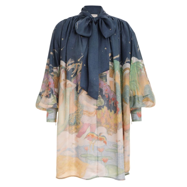 Zimmermann Lyrical Barrel Mini Dress
