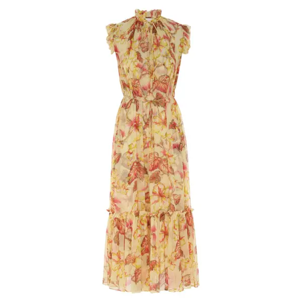 Zimmermann Matchmaker Flutter Midi Dress