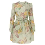 1.9103dmat.mtrf.mint-tropical-floral Zimmermann Matchmaker Tulip Mini Dress