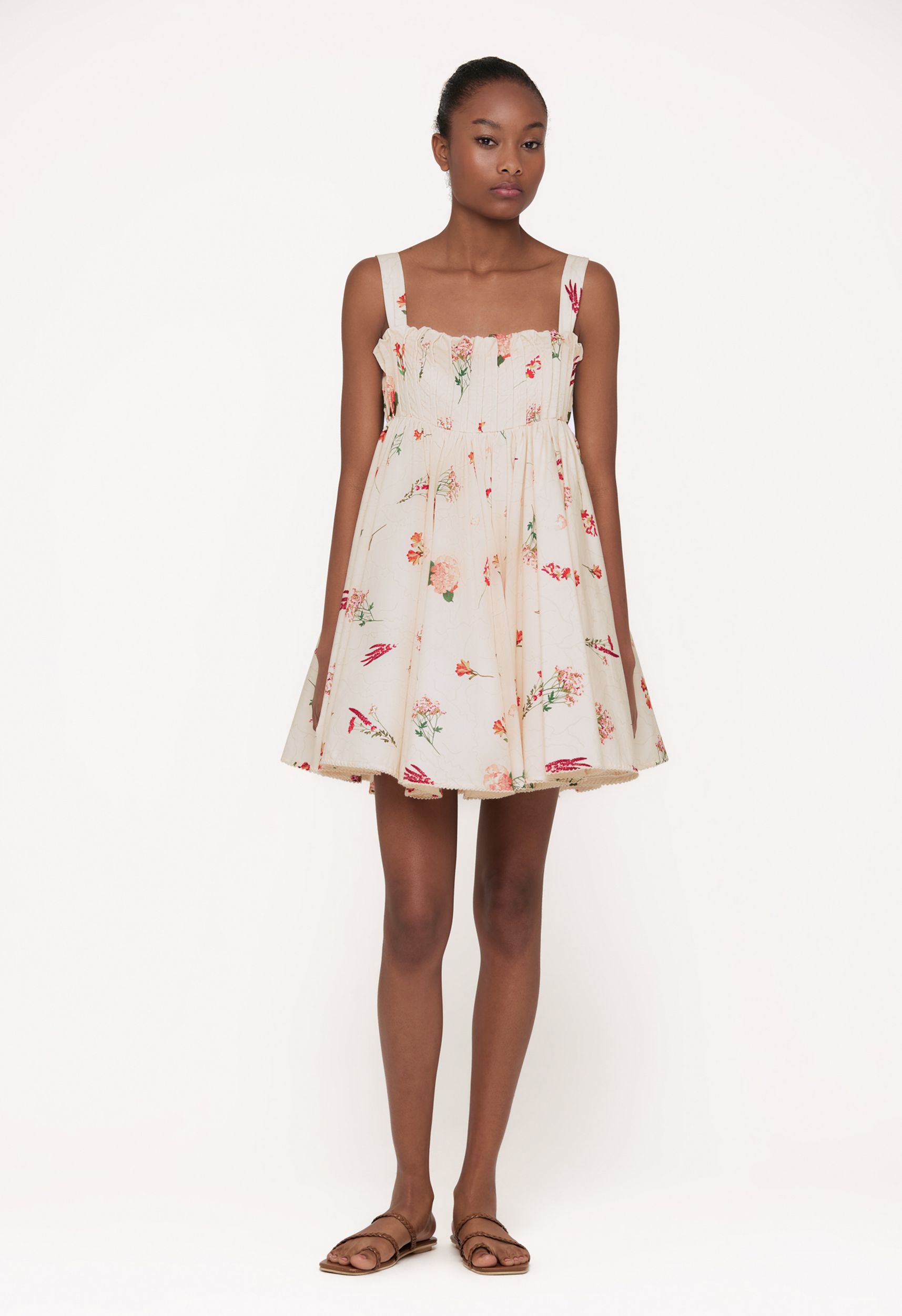 Inú Clementina Cotton Tencel Mini Dress Agua By Agua Bendita Colombian Contemporary Ready to