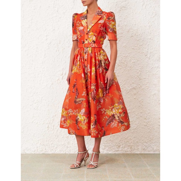 Zimmermann Matchmaker Midi Shirt Dress