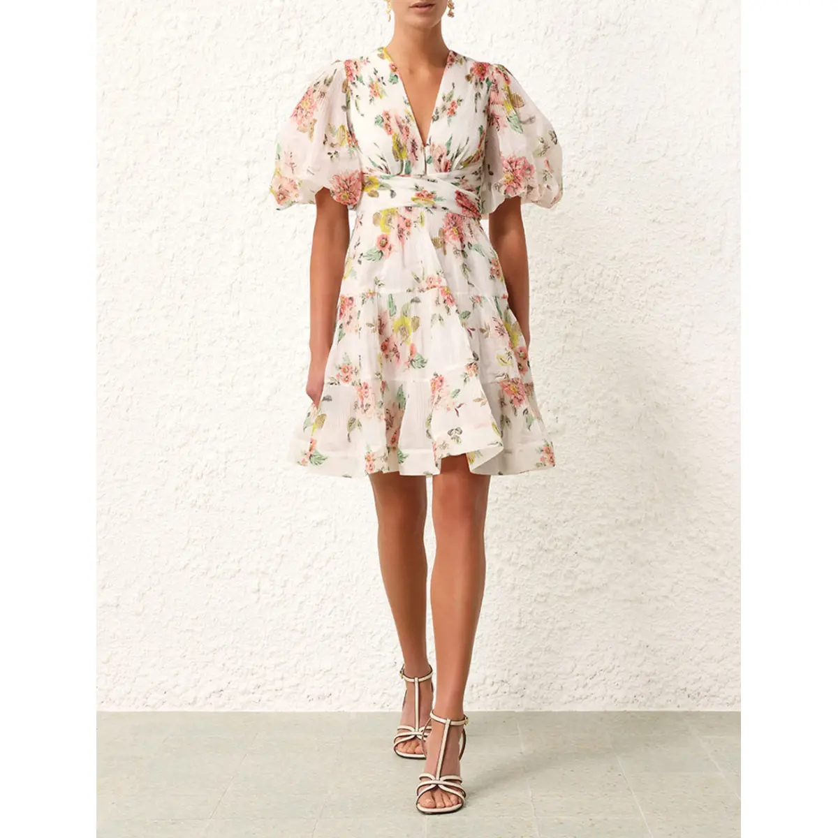 Zimmermann Pleated Mini Dress